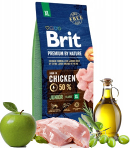 BRIT PREMIUM BY NATURE JUNIOR XL 15KG