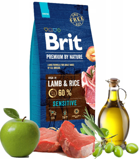 BRIT PREMIUM BY NATURE SENSITIVE LAMB 15KG