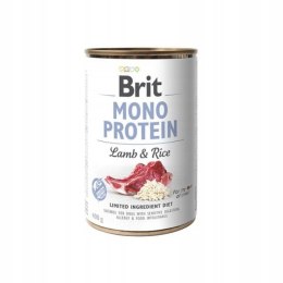 Brit Mono Protein Lamb Rice Mokra Karma dla Psa Jagnięcina Ryż 400g