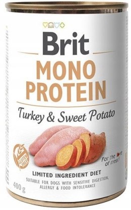 Brit Mono Protein Turkey&Sweet Potato Mokra Karma dla Psa Indyk Z Batatem 400g