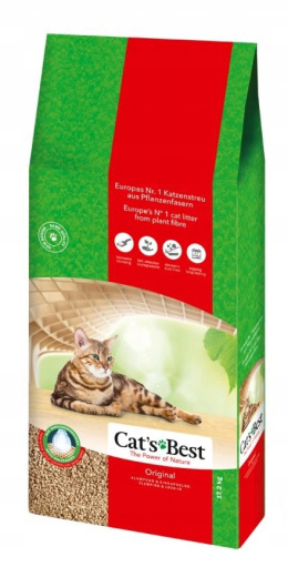 CAT'S BEST ECO PLUS Żwirek Drewniany Zbrylający 40L