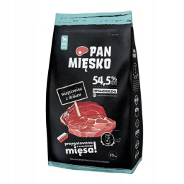 PAN MIĘSKO WIEPRZOWINA z DZIKIEM 20kg XL Rasy Olbrzymie