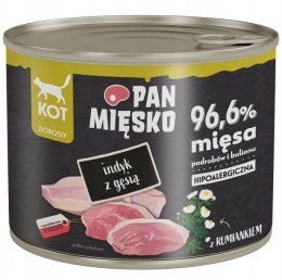 Pan Mięsko dla kota Indyk z gęsią 200g karma mokra dla kota