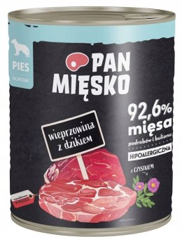 Pan Mięsko mokra dla psa Wieprzowina z dzikie 800g