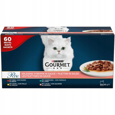 Purina GOURMET Perle fileciki sos MIX kot 60 x 85g