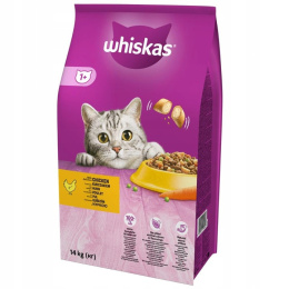 WHISKAS Adult 14kg z kurczakiem i warzywami