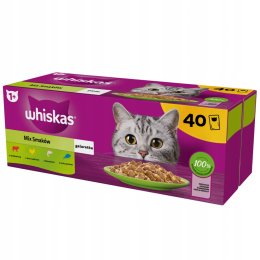 WHISKAS saszetki karma dla kota mix smaków 40x85 g