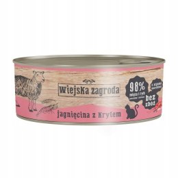 Wiejska Zagroda Jagnięcina z Krylem 85g dla kota