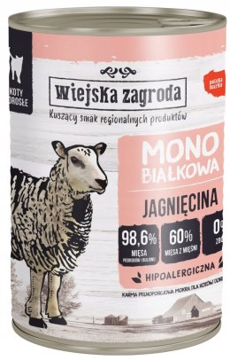 Wiejska Zagroda mokra karma mono dla kota Jagnięcina 400g