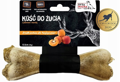 SYTA MICHA Kość do żucia dla psa z jeleniem i morelą 13,5CM