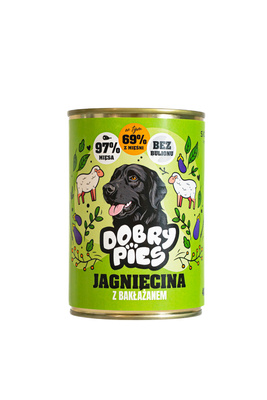 Dobry Pies karma jagnięcina z bakłażanem