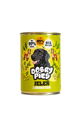 Dobry Pies – Jeleń z Amarantusem 400 g