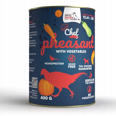 SYTA MICHA karma Mokra CHEF Bażant z warzywami 400G