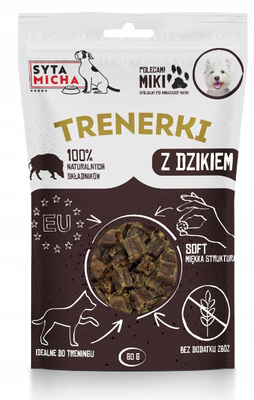 SYTA MICHA TRENERKI z dzika 80g