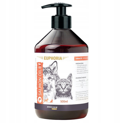 Olej z łososia dla psa i kota EUPHORIA Salmon Oil 500 ml