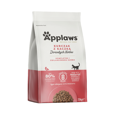 Applaws Cat Bezzbożowa Sucha Karma dla Kota – Kurczak i Kaczka 7,5 kg