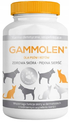 GAMMOLEN DLA ZDROWEJ SKÓRY PSÓW I KOTÓW – 60 KAPSUŁEK
