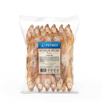 Petmex Suszona Flądra Mini 200 g – naturalny gryzak dla psa