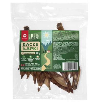 Maced Kacze Łapki 100 g – Naturalny Przysmak Dentystyczny dla Psa