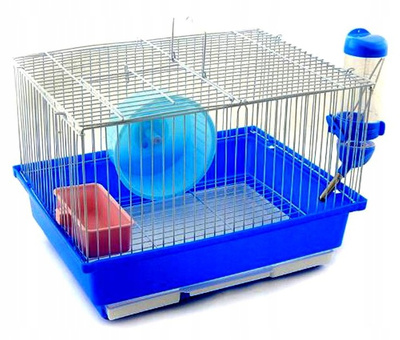 Panama Pet klatka dla gryzoni biało/niebieska 30x23x20cm