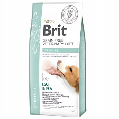 Brit Veterinary Diet Struvite Egg & Pea 12kg – Sucha Karma Weterynaryjna dla Psów z Kamieniami