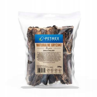 PETMEX Suszone Żwacze Wołowe – naturalny przysmak dla psa 200 g