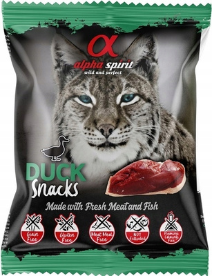 Alpha Spirit Przysmak dla Kota Duck Kostka 50g