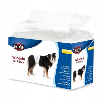 Trixie Pieluchy dla Psów Rozmiar M-L – 12 Sztuk