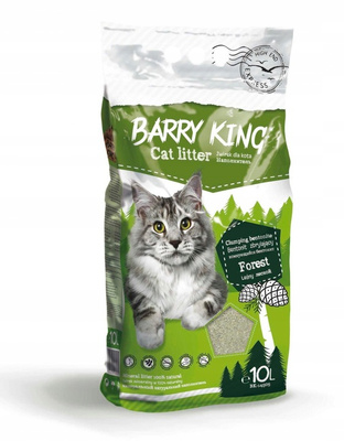 Barry King Żwirek Zbrylający Bentonitowy dla Kota Leśny 10L
