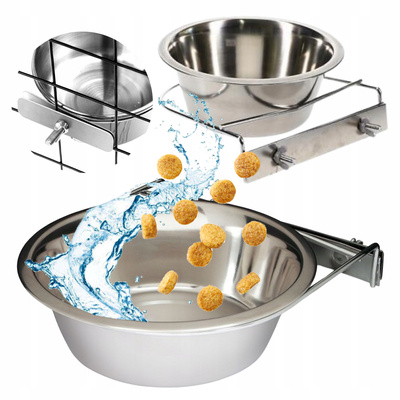 BARRY KING MISKA PRZYKRĘCANA METALOWA DO KOJEC KLATKA DLA KRÓLIKA KOTA PSA 1,8L