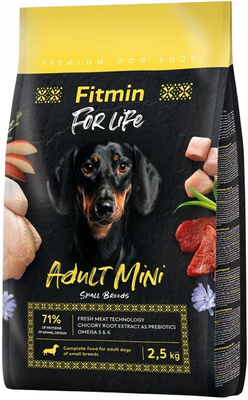 FITMIN Dog For Life Adult Mini Sucha karma dla psa 2,5 kg