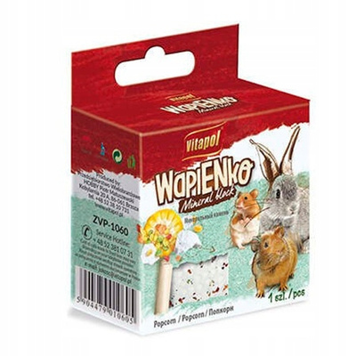 Vitapol Kostka wapienna dla gryzoni o smaku popcornu 40 g