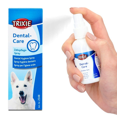 TRIXIE Spray do Czyszczenia Zębów 50 ml – Higiena Jamy Ustnej dla Psów