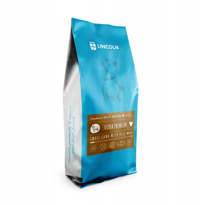 LINCOLN Ultra Premium SMALL Lamb & Rice 12kg – Karma dla małych ras z jagnięciną i ryżem