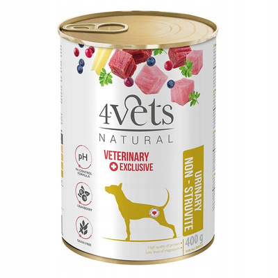 4Vets Natural Urinary Non-Struvite – Mokra Karma dla Psa z Problemami Moczowymi 400g