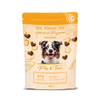 FITMIN Dog Semimoist Play and Train 400g – półmiękkie przysmaki treningowe dla psa