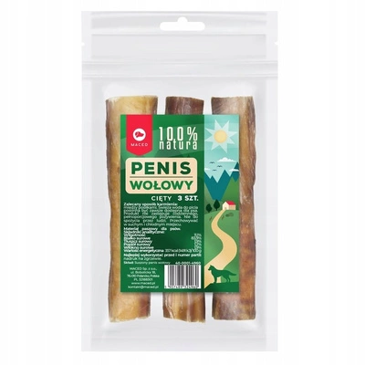 MACED Penis Wołowy Cięty 100% Natura – Naturalny Przysmak Dentystyczny dla Psa 300g