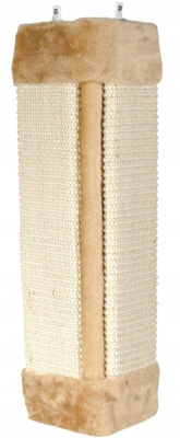 TRIXIE Drapak Narożny dla Kota – Zawieszany na Ścianę lub Meble 49,5x23,5 cm Beżowy