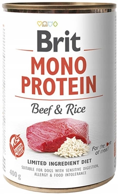 BRIT MONO PROTEIN BEEF & BROWN RICE 400g