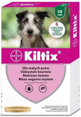 Kiltix Obroża dla małych psów 38 cm – skuteczna ochrona przed kleszczami i pchłami