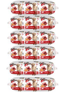 Nasz Pies Baton z wołowiną 1000 g ZESTAW X6