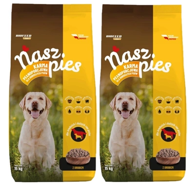Nasz Pies Karma dla Psa z Kurczakiem 2x15 kg – Pełnoporcjowa karma dla dorosłych psów