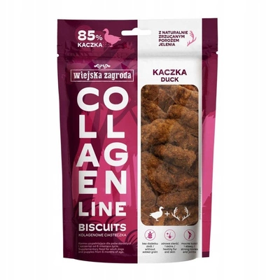 Wiejska Zagroda Kolagenowe Ciasteczka 90g Przysmak dla psa Kaczka