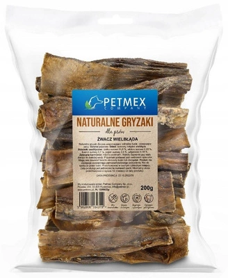 Petmex Przysmak Naturalny Gryzak dla Psa Suszone Żwacze Wielbłąda 200g