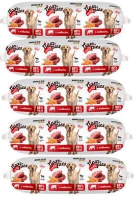 Nasz Pies Baton z wołowiną 1000 g ZESTAW X5