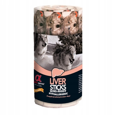Alpha Spirit Przysmak dla Psa Blister Paluszków z Wątróbką 160g