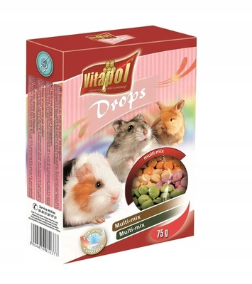Vitapol Przysmak Dropsy MIX dla gryzoni i królików – 75 g