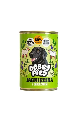 Dobry Pies karma jagnięcina z bakłażanem