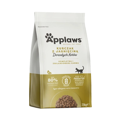 Applaws Cat Bezzbożowa Sucha Karma dla Kota – Kurczak i Jagnięcina 7,5 kg
