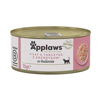 Applaws Cat Mokra Karma dla Kota – Tuńczyk z krewetkami w bulionie 70 g